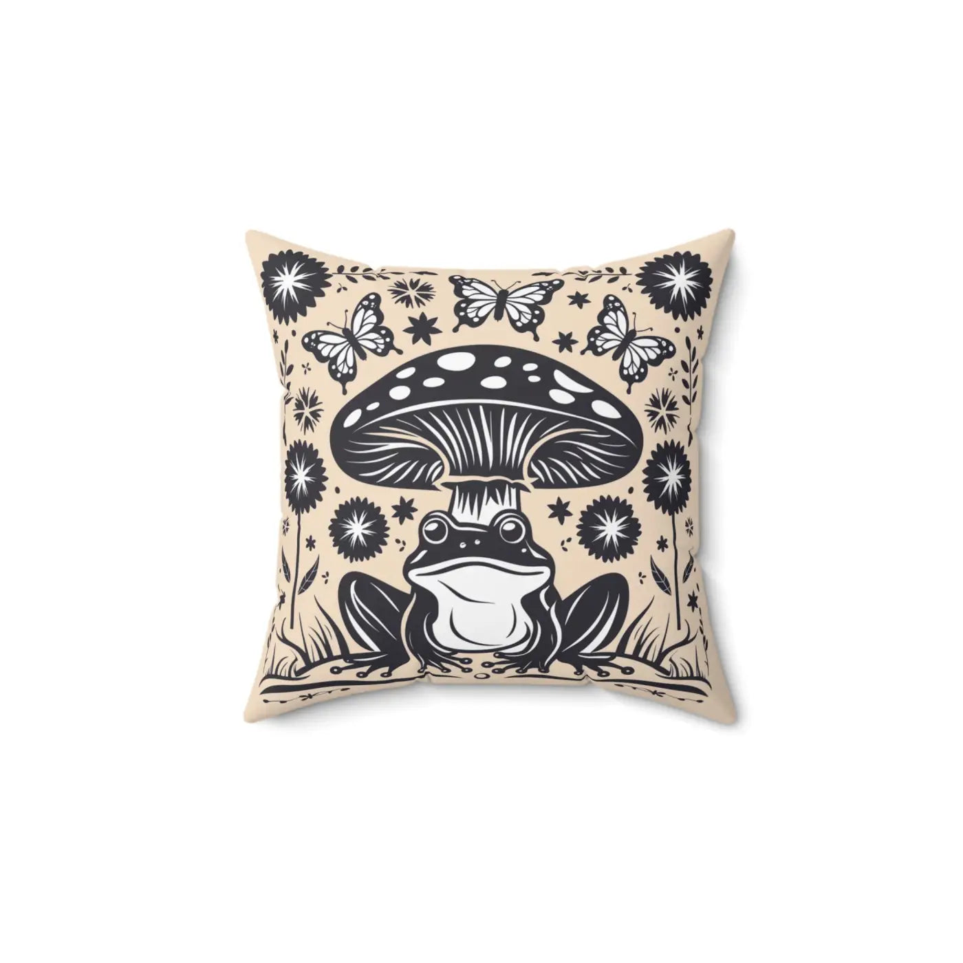 Frog Mushroom Pillows - Cozy Cottage Vibes Decor - DipaliZ