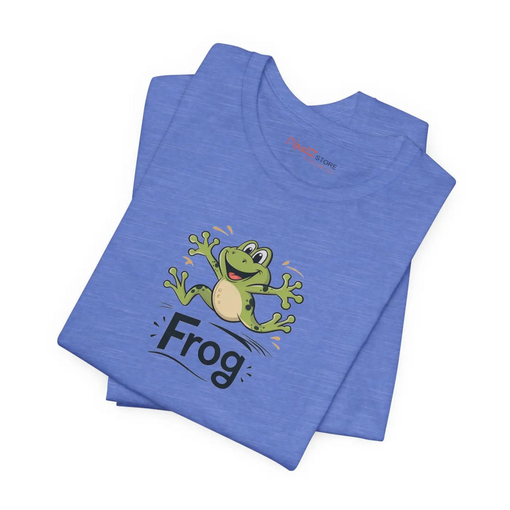 Unisex Jersey Short Sleeve Frog Tee - Soft Cotton - DipaliZ