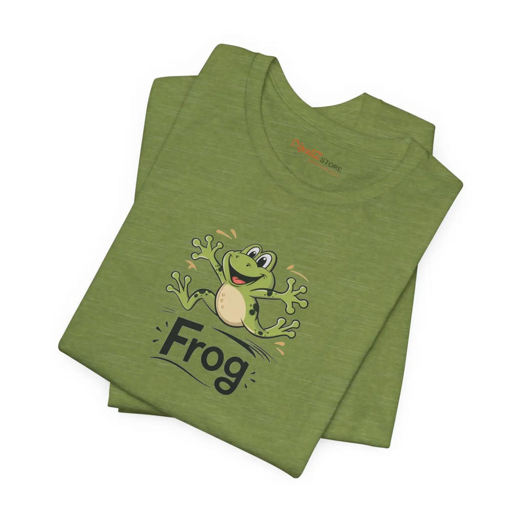 Unisex Jersey Short Sleeve Frog Tee - Soft Cotton - DipaliZ