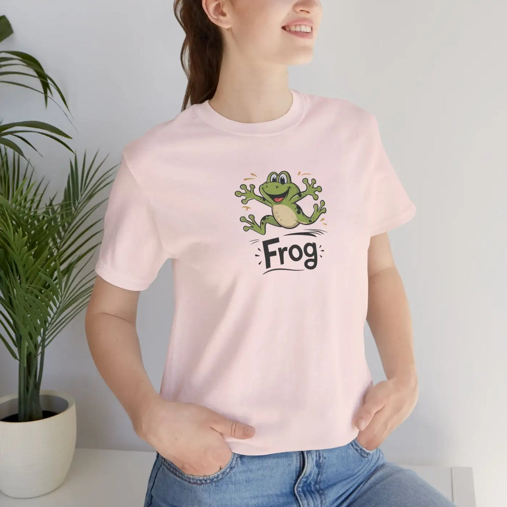 Unisex Jersey Short Sleeve Frog Tee - Soft Cotton - DipaliZ