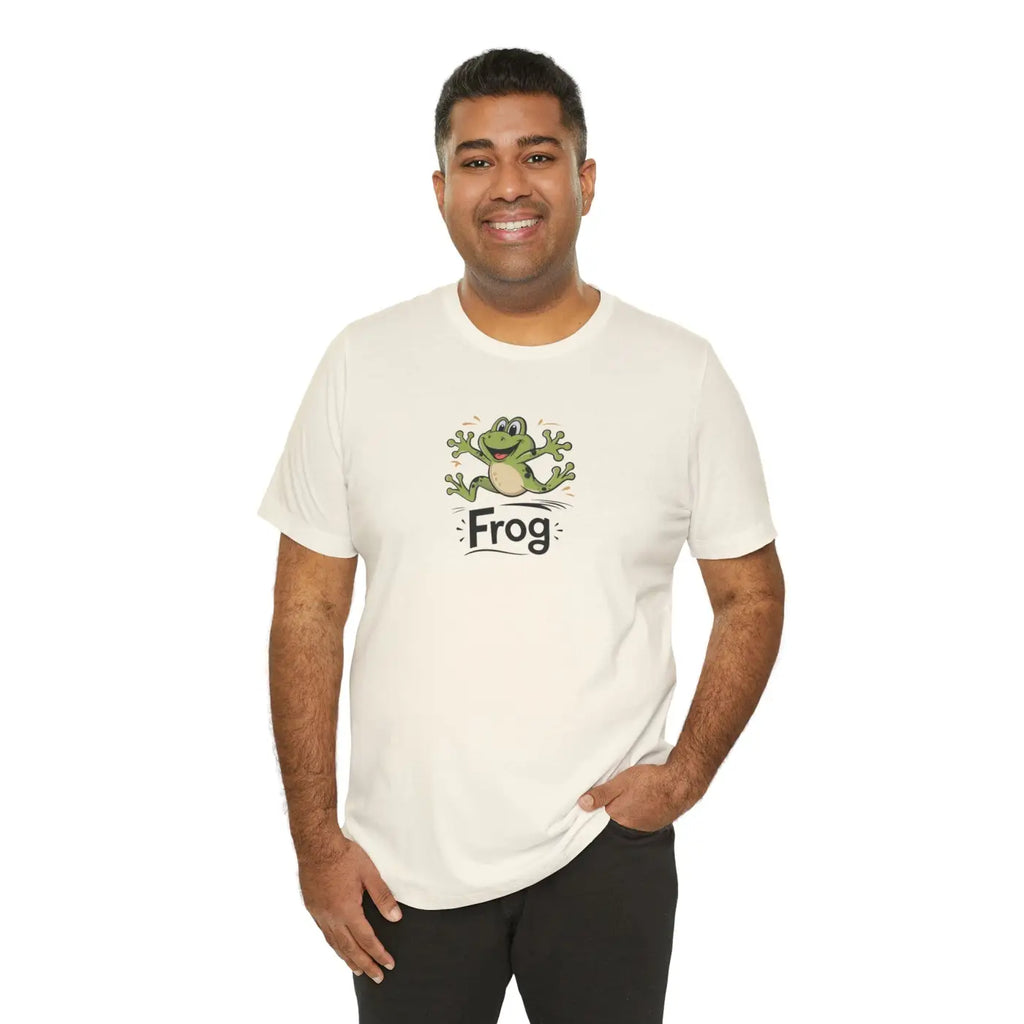 Unisex Jersey Short Sleeve Frog Tee - Soft Cotton - DipaliZ
