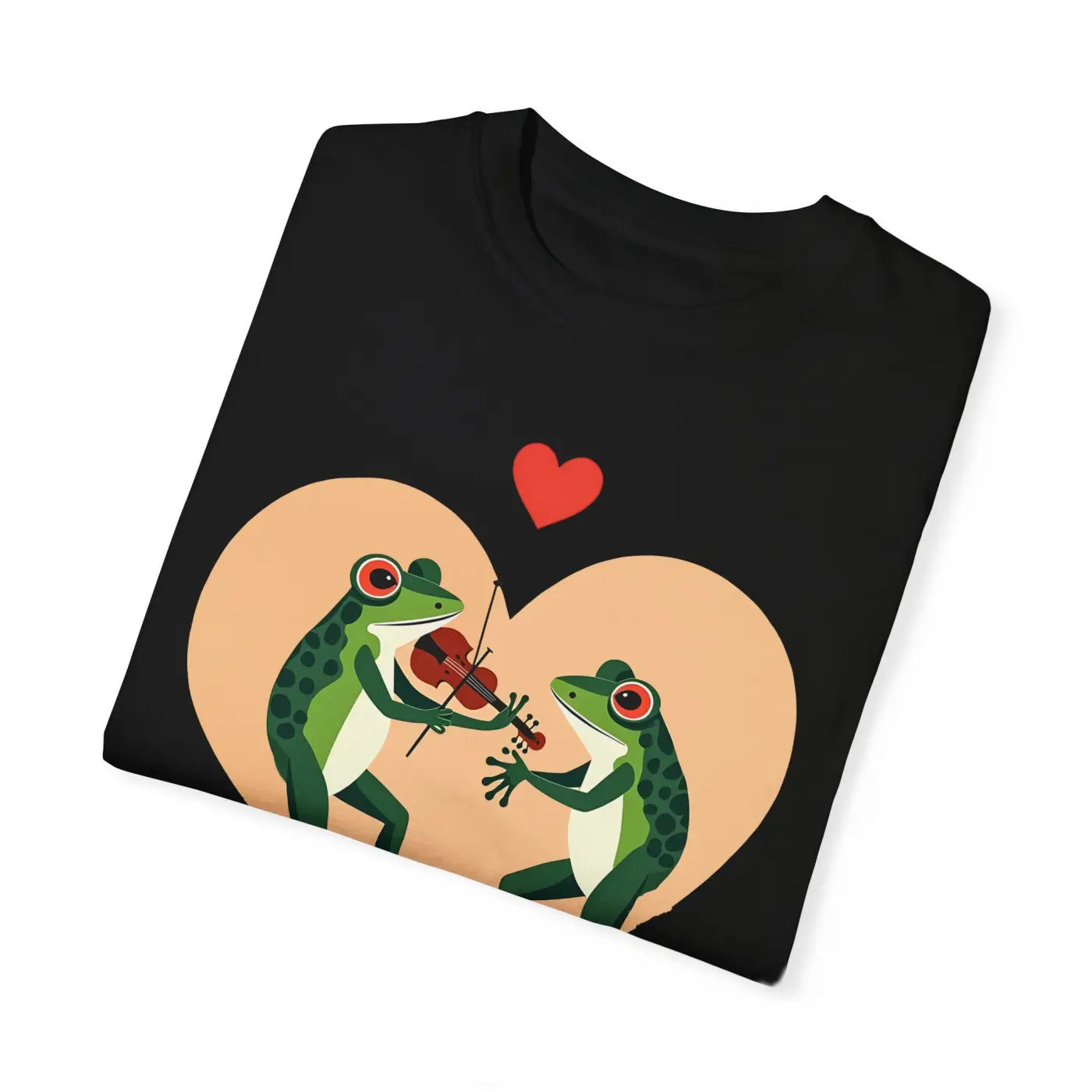 Groovy Frog Violin Tee - Vibrant Music Lover Design - DipaliZ