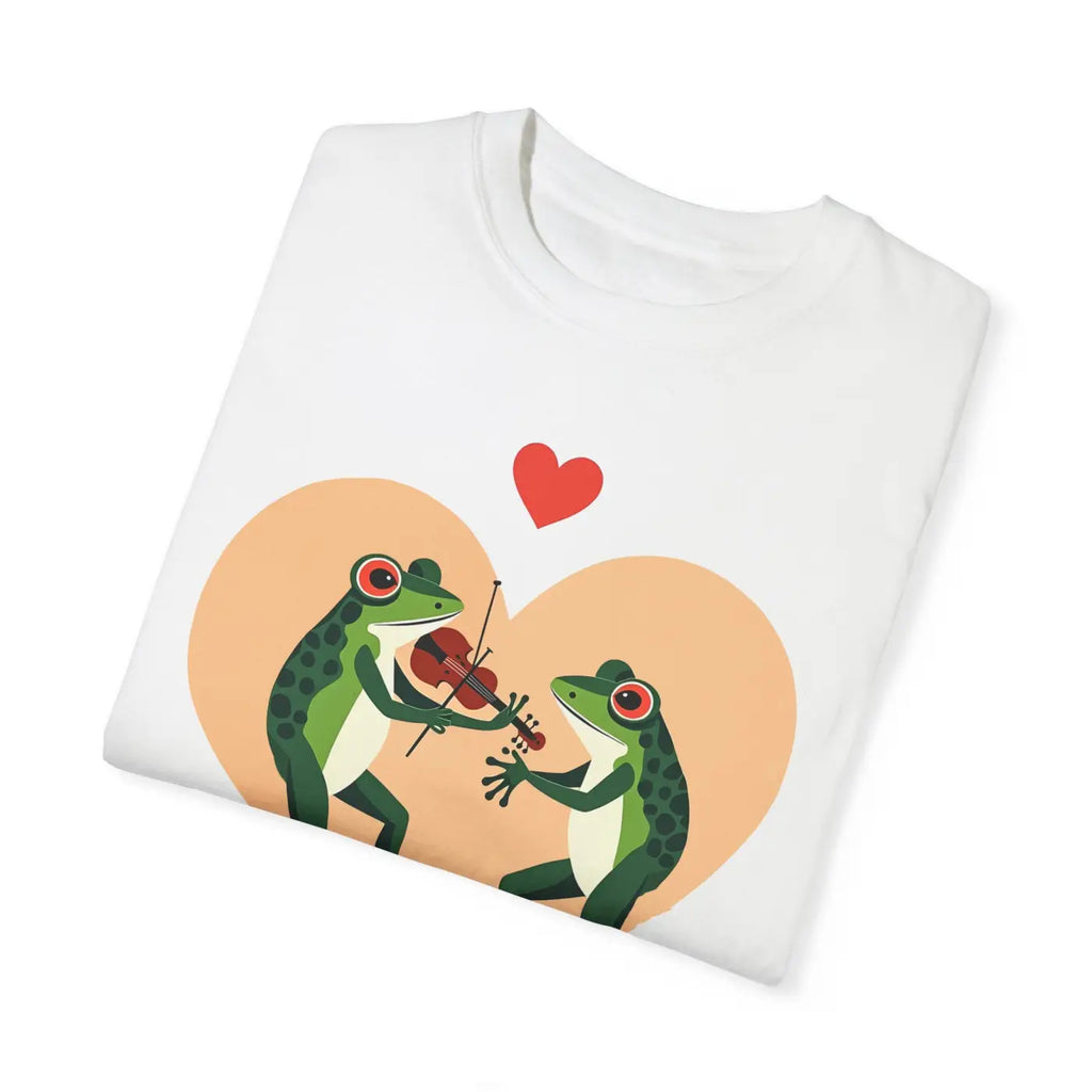 Groovy Frog Violin Tee - Vibrant Music Lover Design - DipaliZ