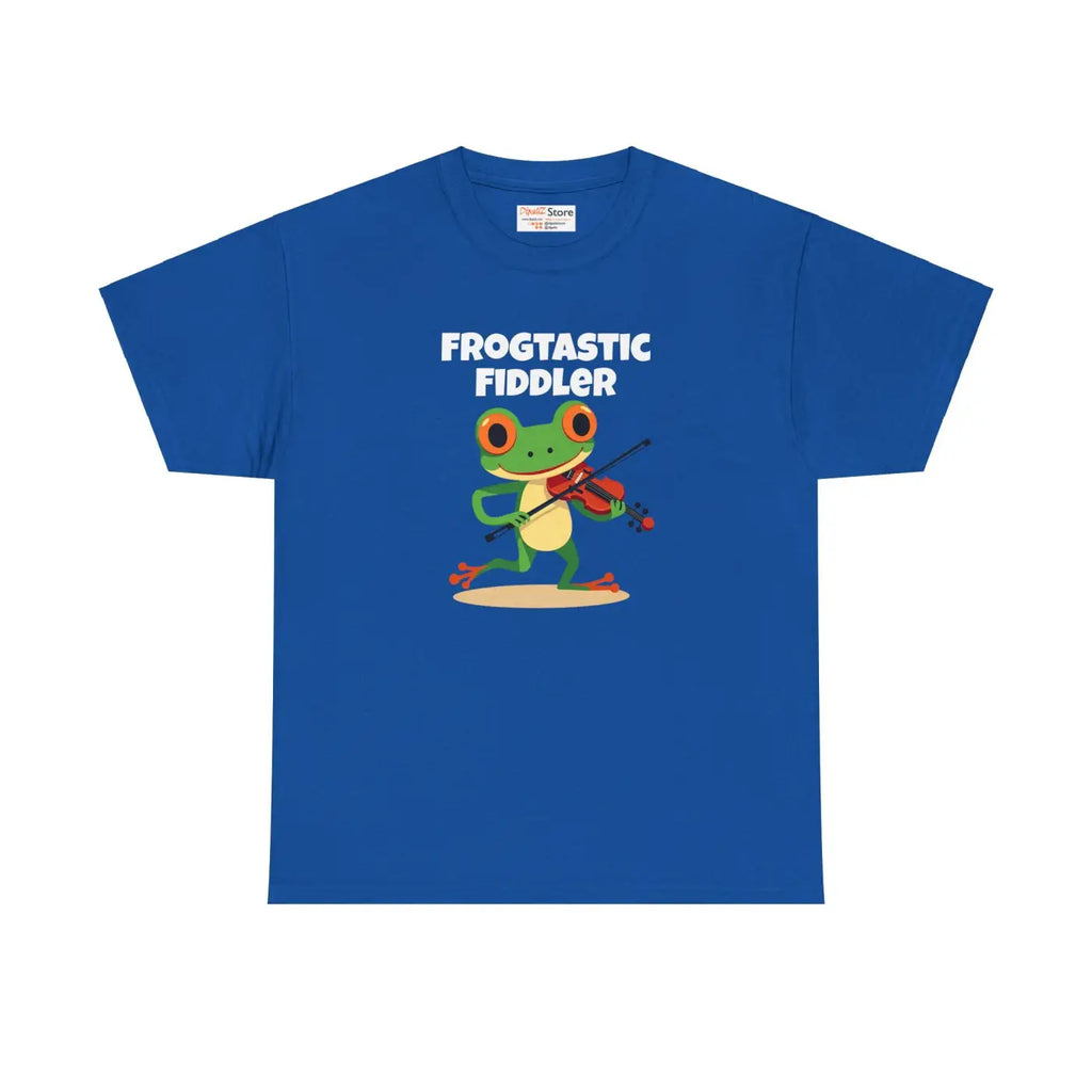 Frogtastic Fiddler Unisex Tee - Heavy Cotton Design - DipaliZ