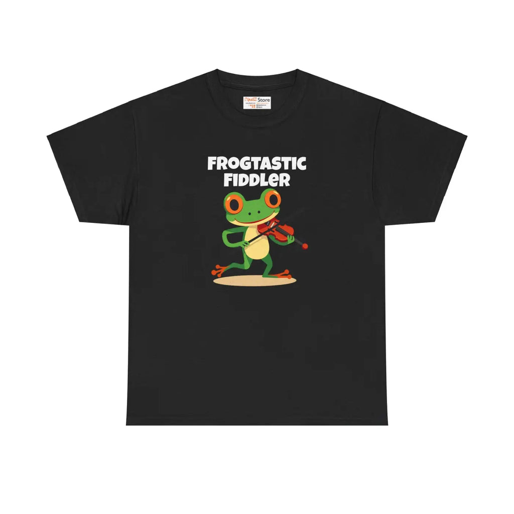 Frogtastic Fiddler Unisex Tee - Heavy Cotton Design - DipaliZ