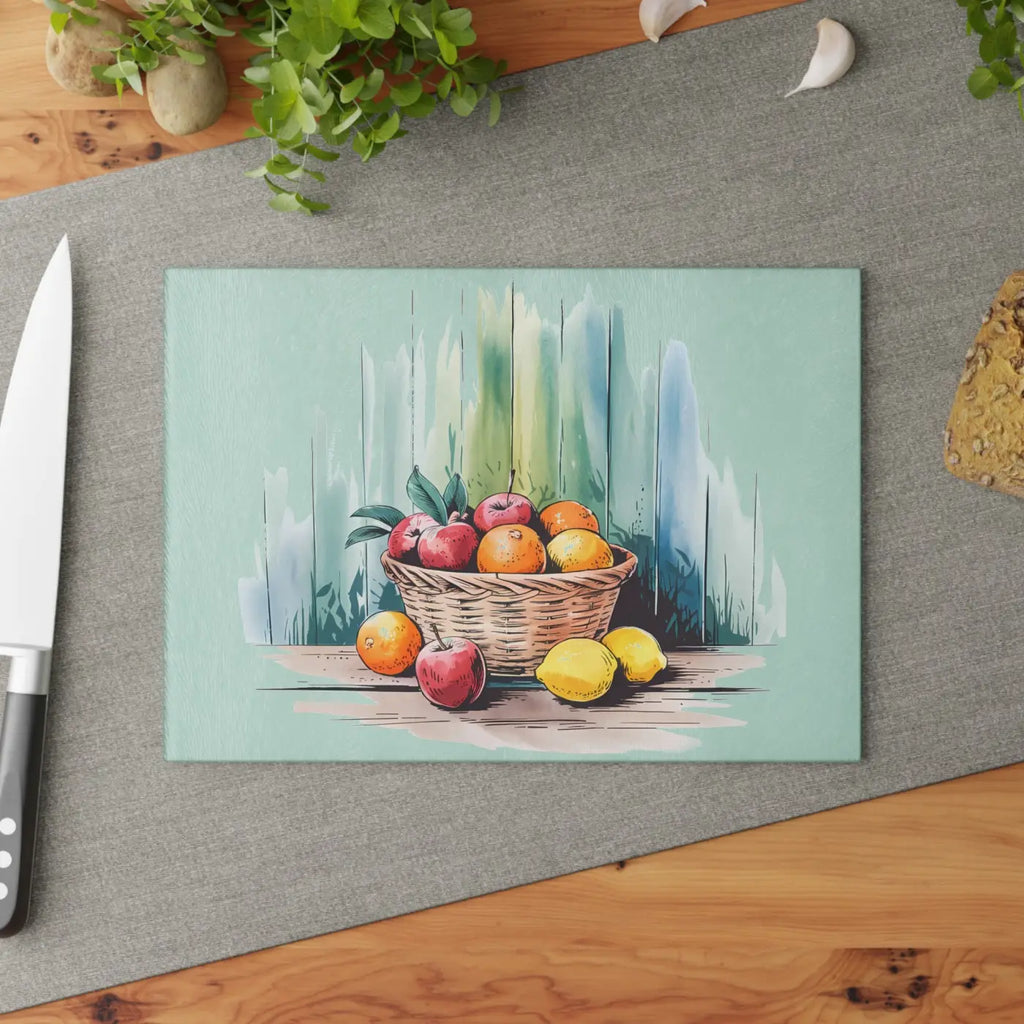 Colorful Tempered Glass Cutting Board for Culinary Enthusiasts - DipaliZ