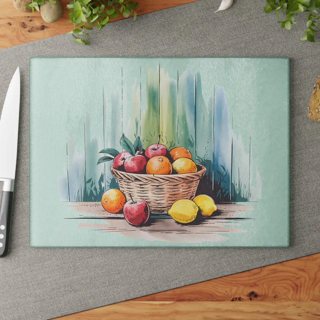 Colorful Tempered Glass Cutting Board for Culinary Enthusiasts - DipaliZ