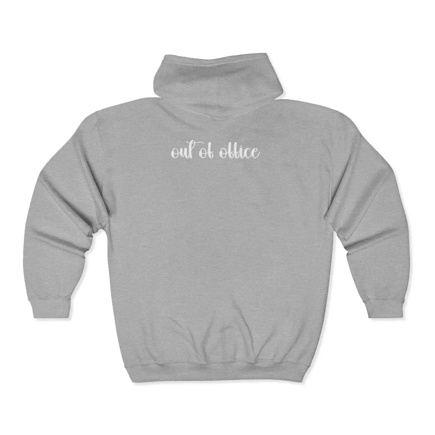 Full-Zip Hoodie - Hand-Embroidered Sloth Detail - DipaliZ