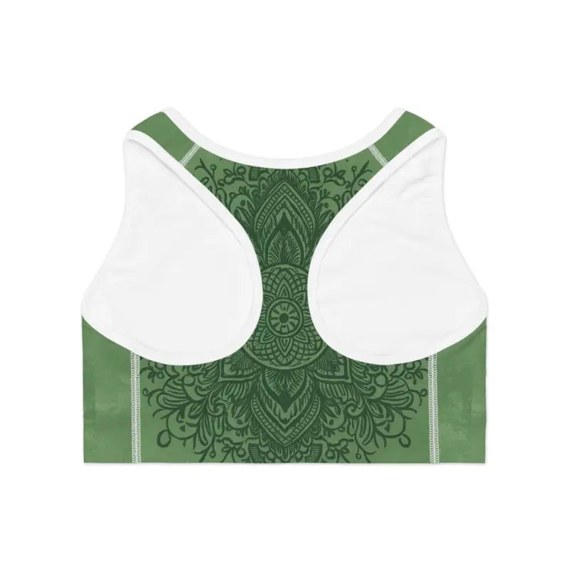 Green Mandala Sports Bra - High Performance Activewear - DipaliZ