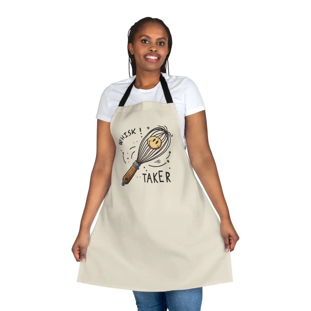 Funny Baking Apron - Whisk Taker Design with 5-Color Straps - DipaliZ