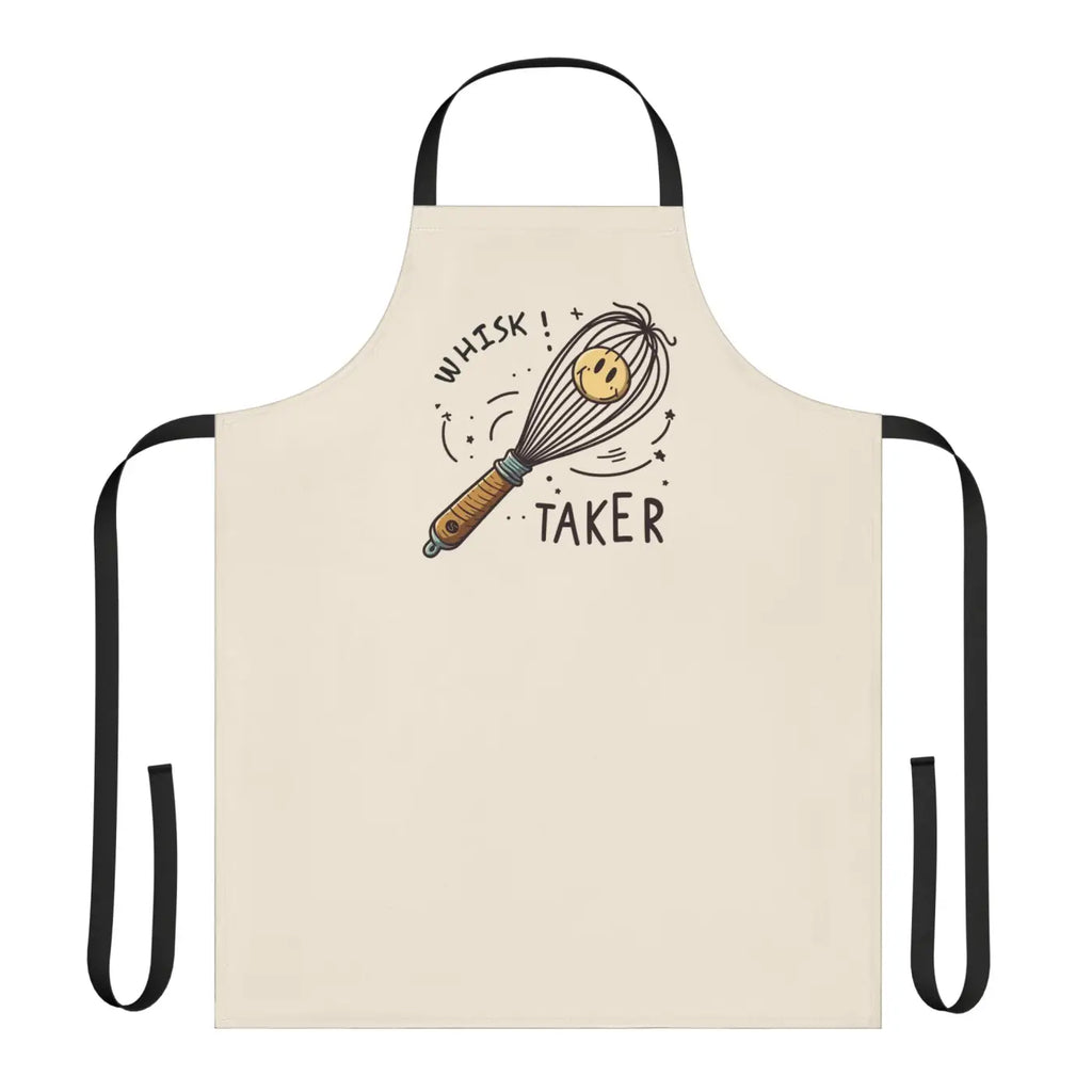 Funny Baking Apron - Whisk Taker Design with 5-Color Straps - DipaliZ