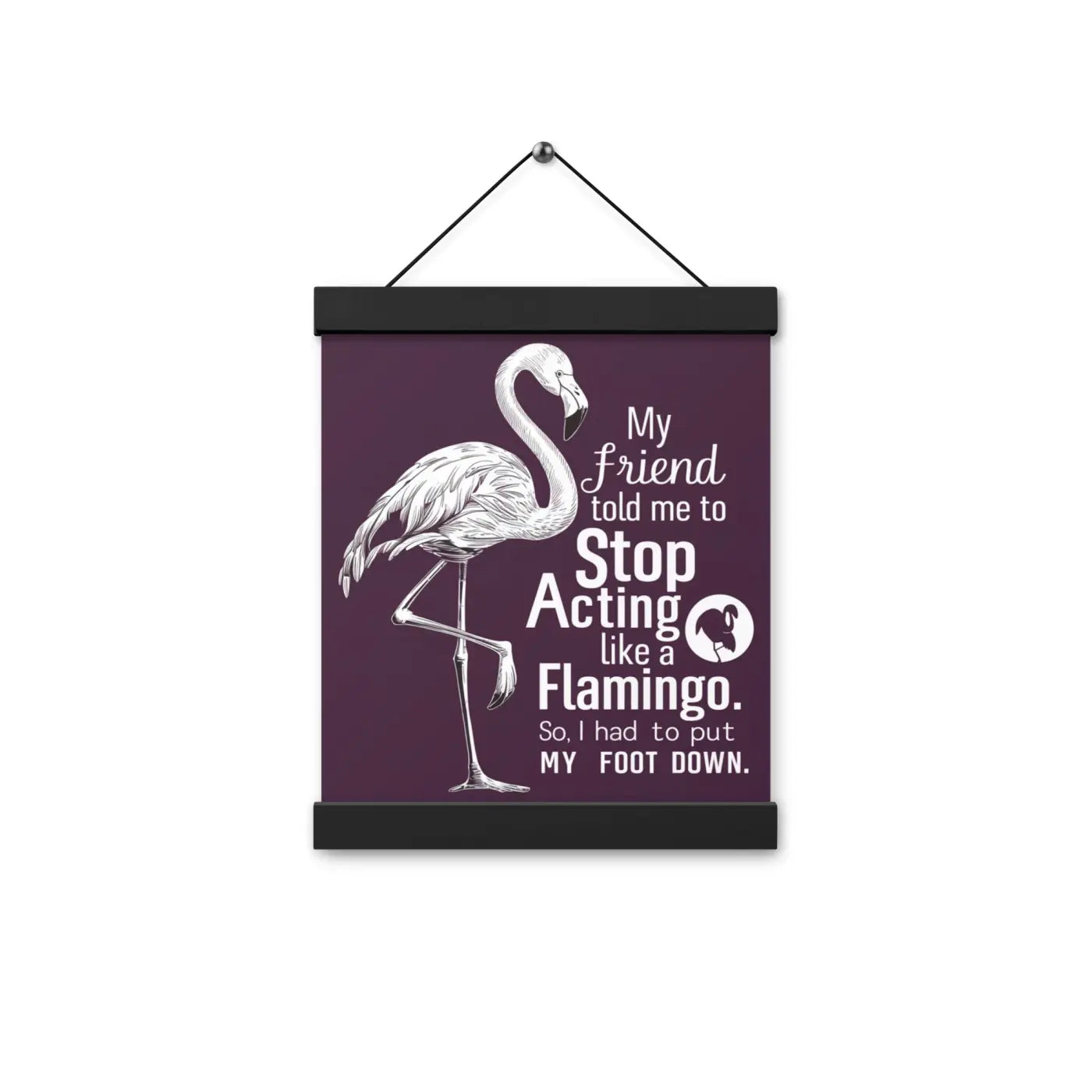 Creative Flamingo Poster - Dynamic Hanger Piece - DipaliZ