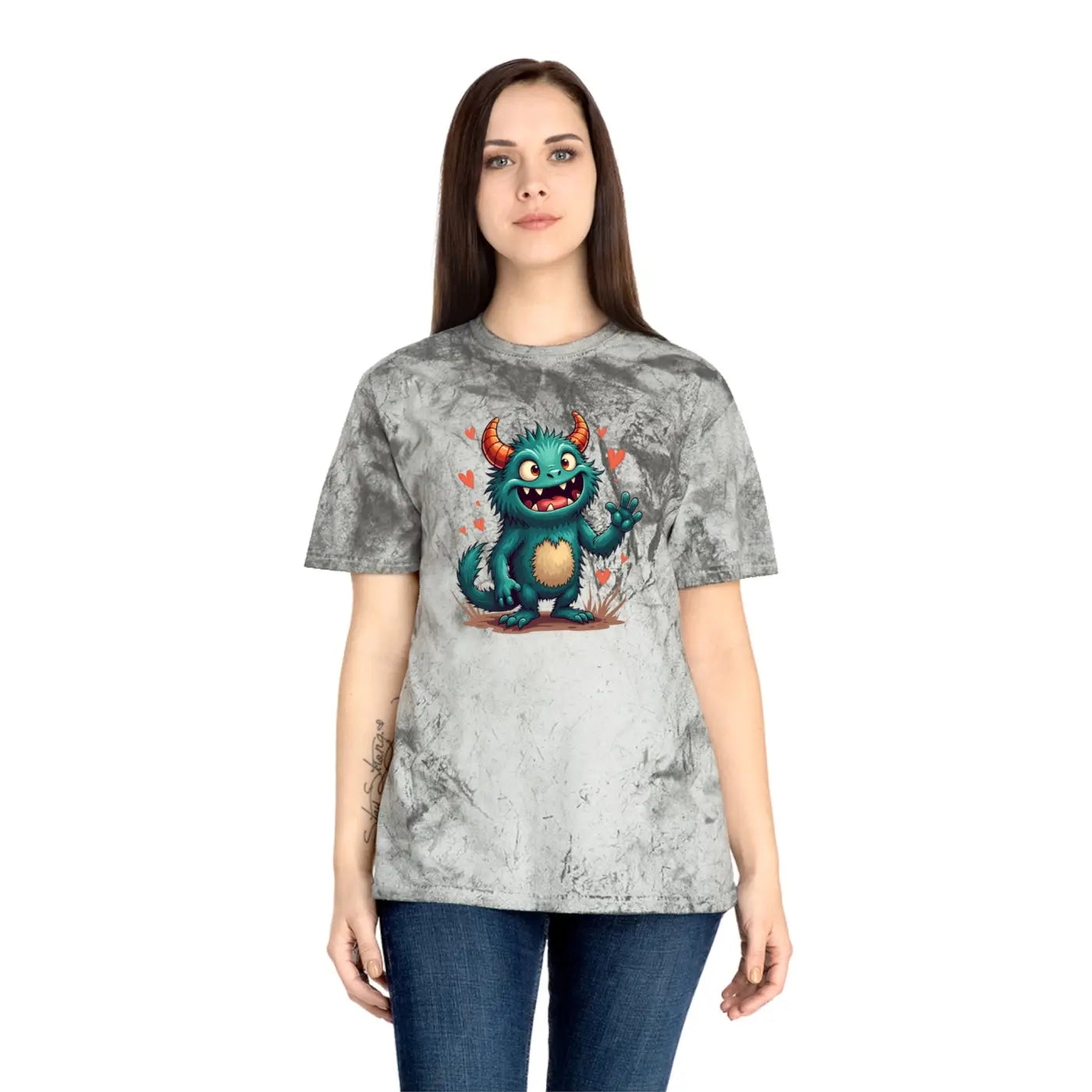 Color Blast Tee - Fun Green Monster Vibes Unisex - DipaliZ