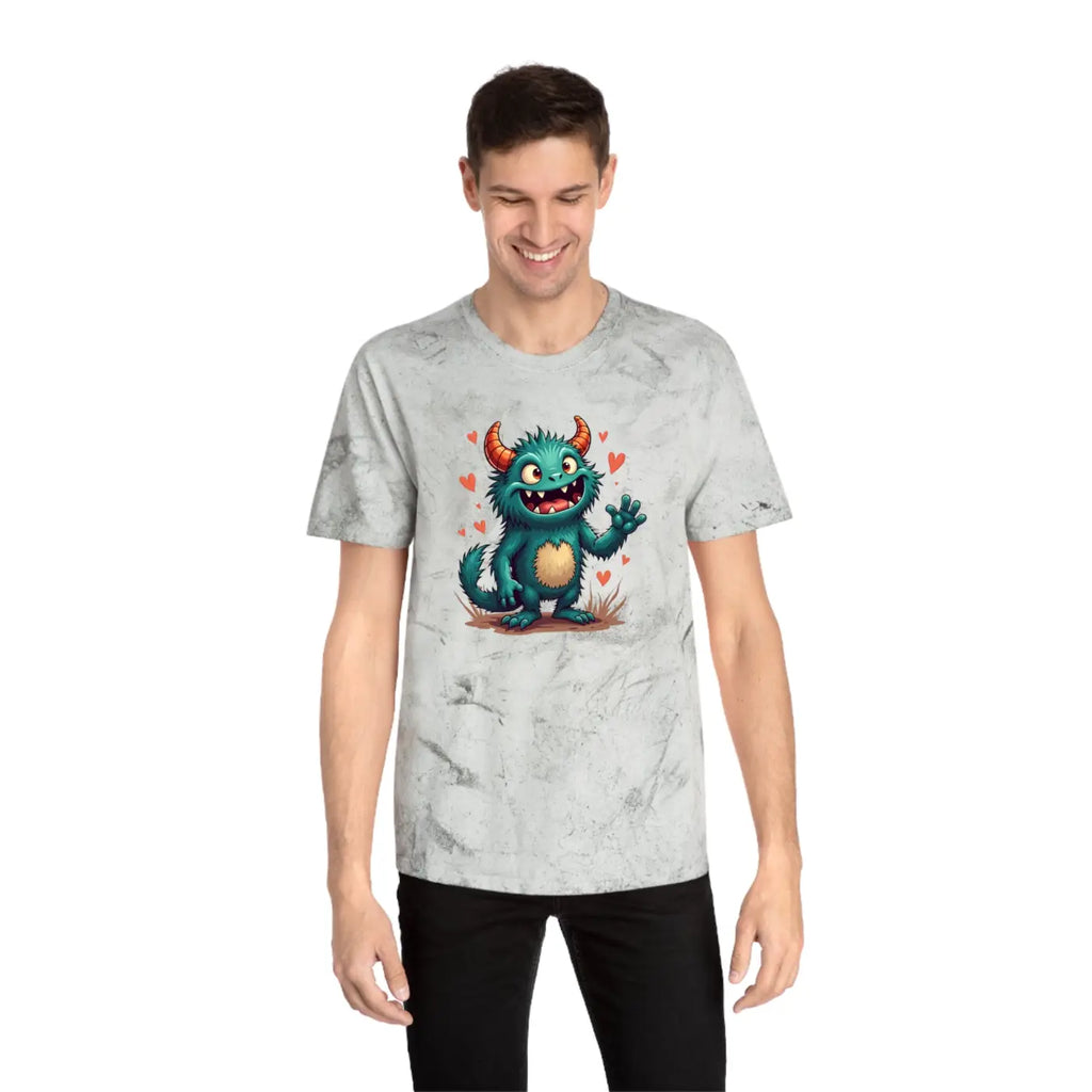 Color Blast Tee - Fun Green Monster Vibes Unisex - DipaliZ
