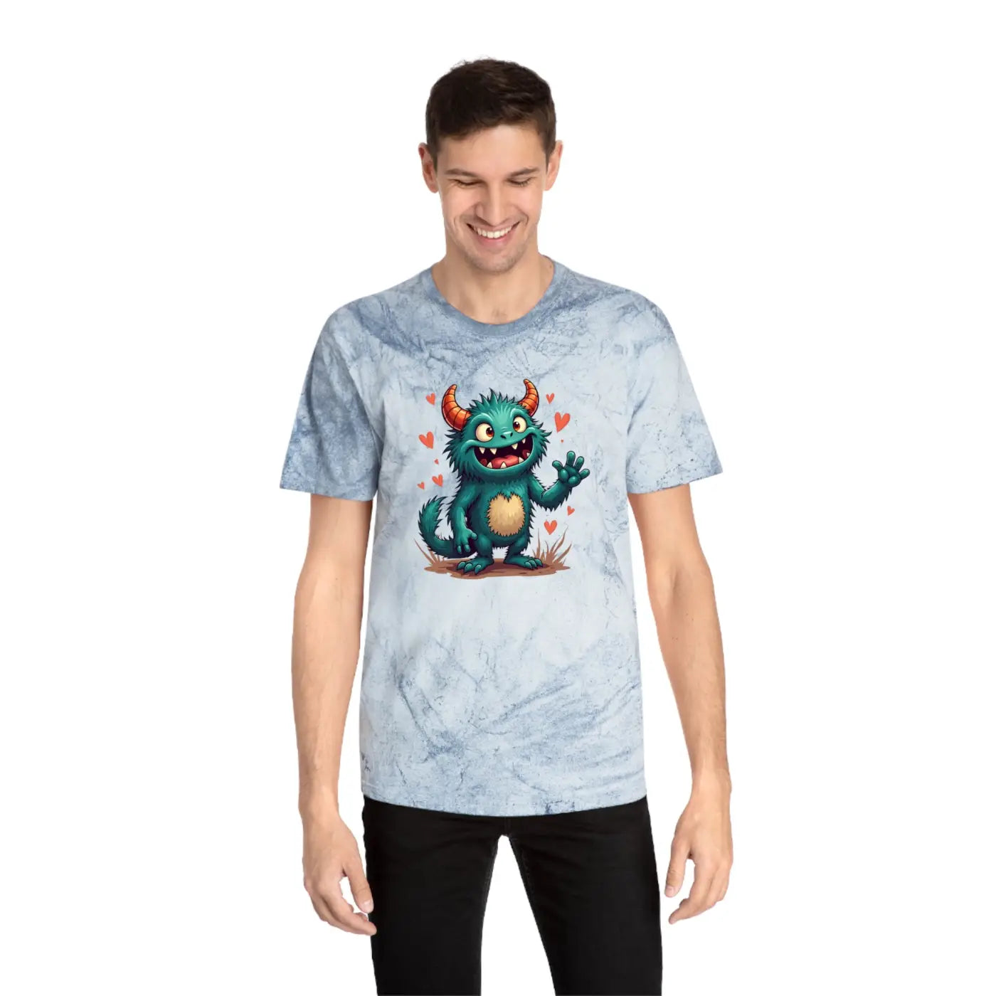 Color Blast Tee - Fun Green Monster Vibes Unisex - DipaliZ