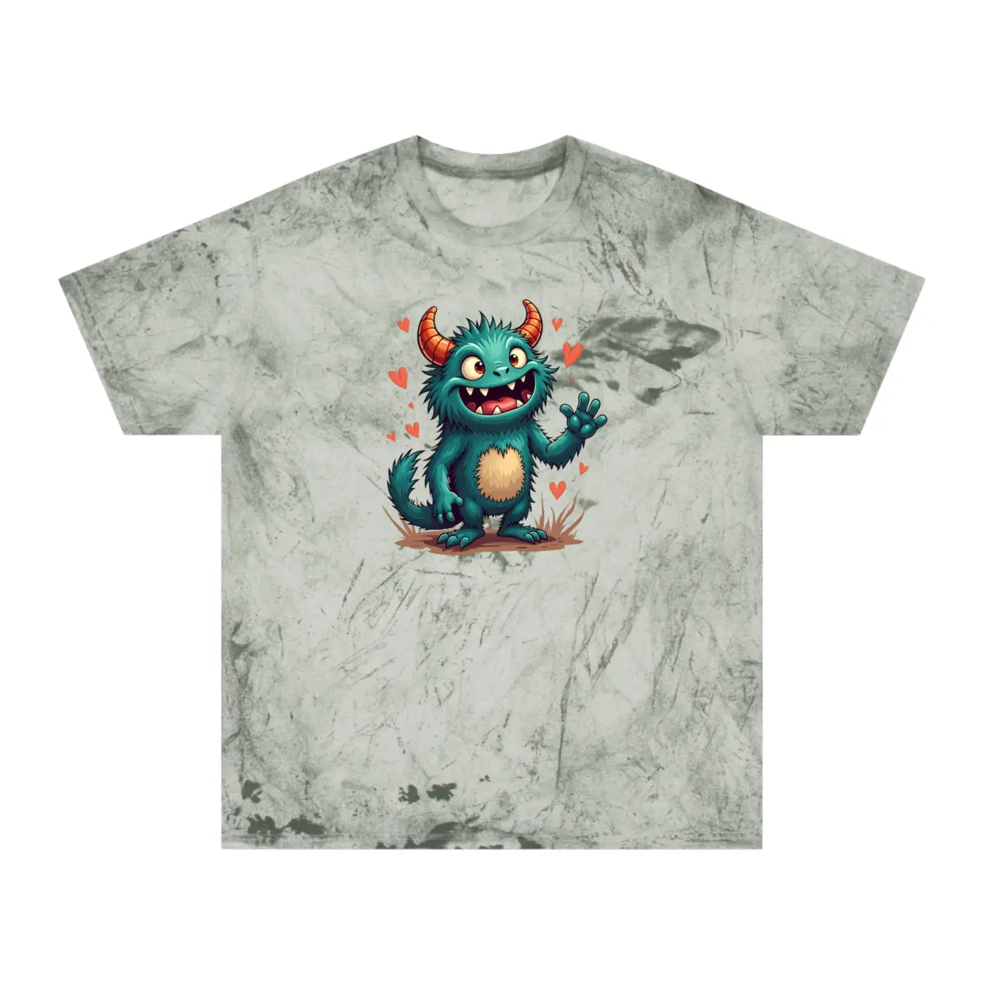 Color Blast Tee - Fun Green Monster Vibes Unisex - DipaliZ