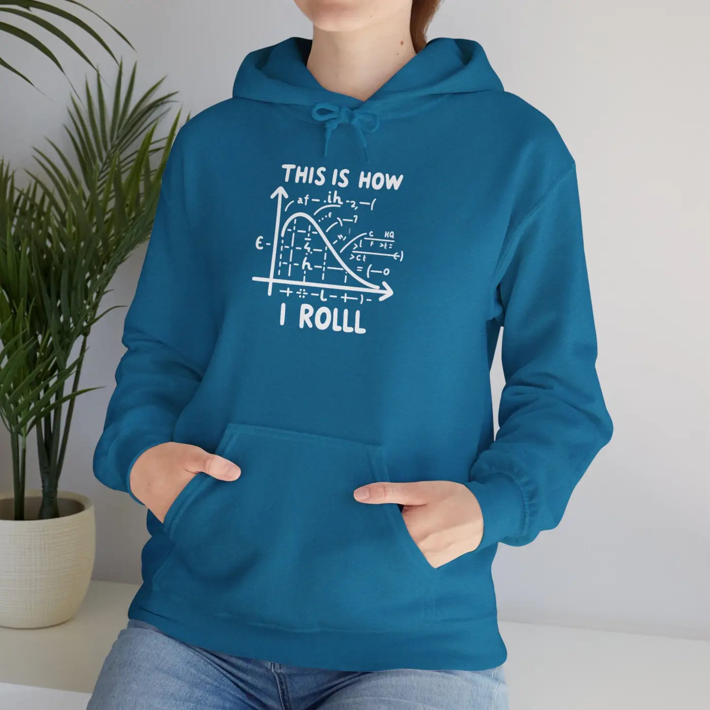 Funny Math Hoodie - This Is How I Roll Design - DipaliZ