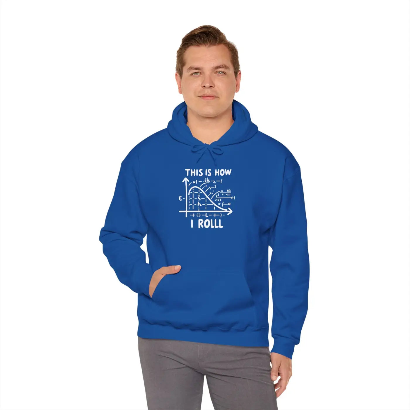 Funny Math Hoodie - This Is How I Roll Design - DipaliZ