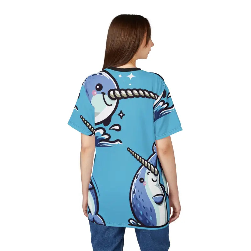 Whale Wonderland Tee - Light Fabric Fun Unisex Shirt - DipaliZ