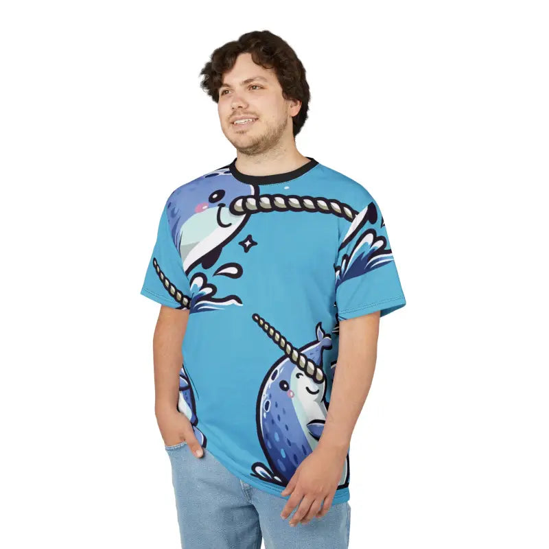 Whale Wonderland Tee - Light Fabric Fun Unisex Shirt - DipaliZ