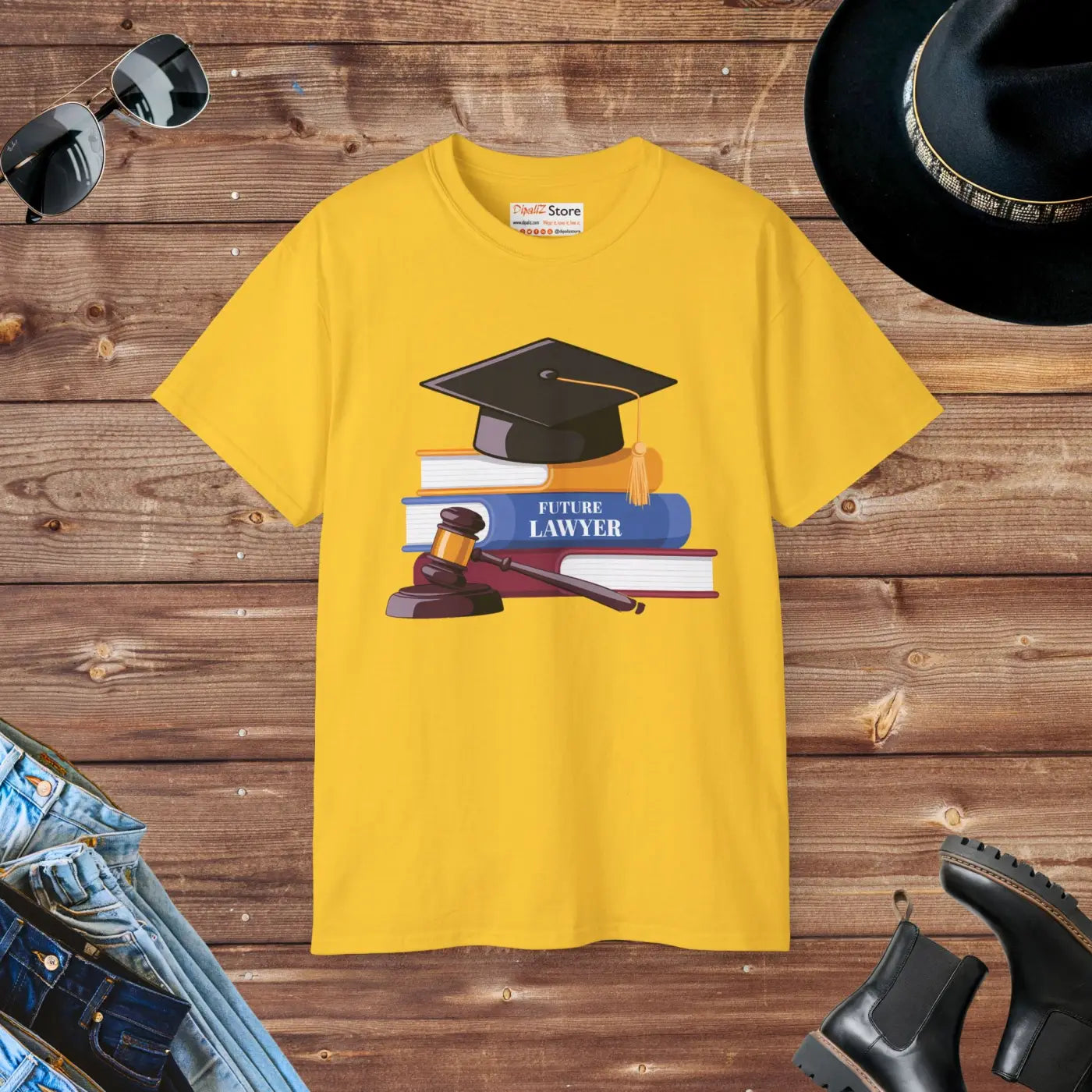 Future Lawyer Ultra Cotton Tee - Tapped Shoulders - DipaliZ