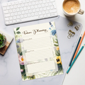Improvement Floral Notepad - Plan Upcoming Events - DipaliZ