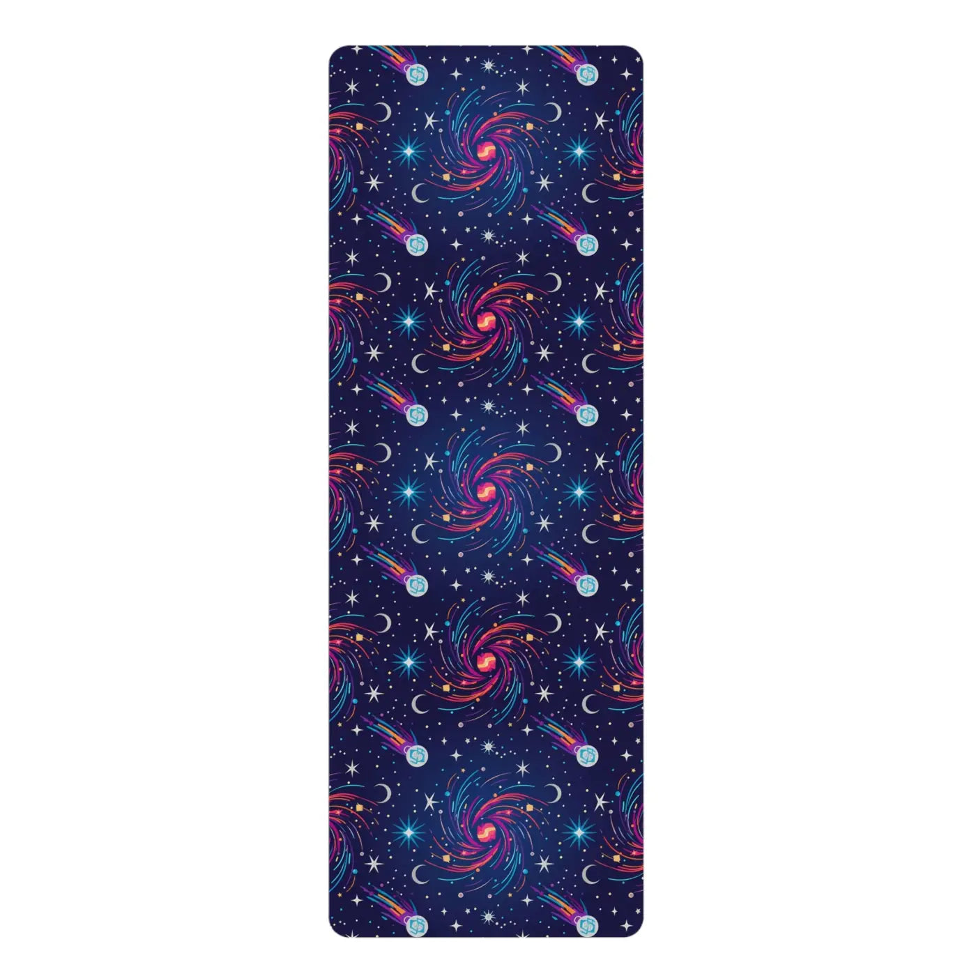 Galaxy Swirl Rubber Yoga Mat - Natural Rubber Grip - DipaliZ