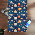 Cosmic Rubber Yoga Mat - Interstellar Workout Vibes - DipaliZ