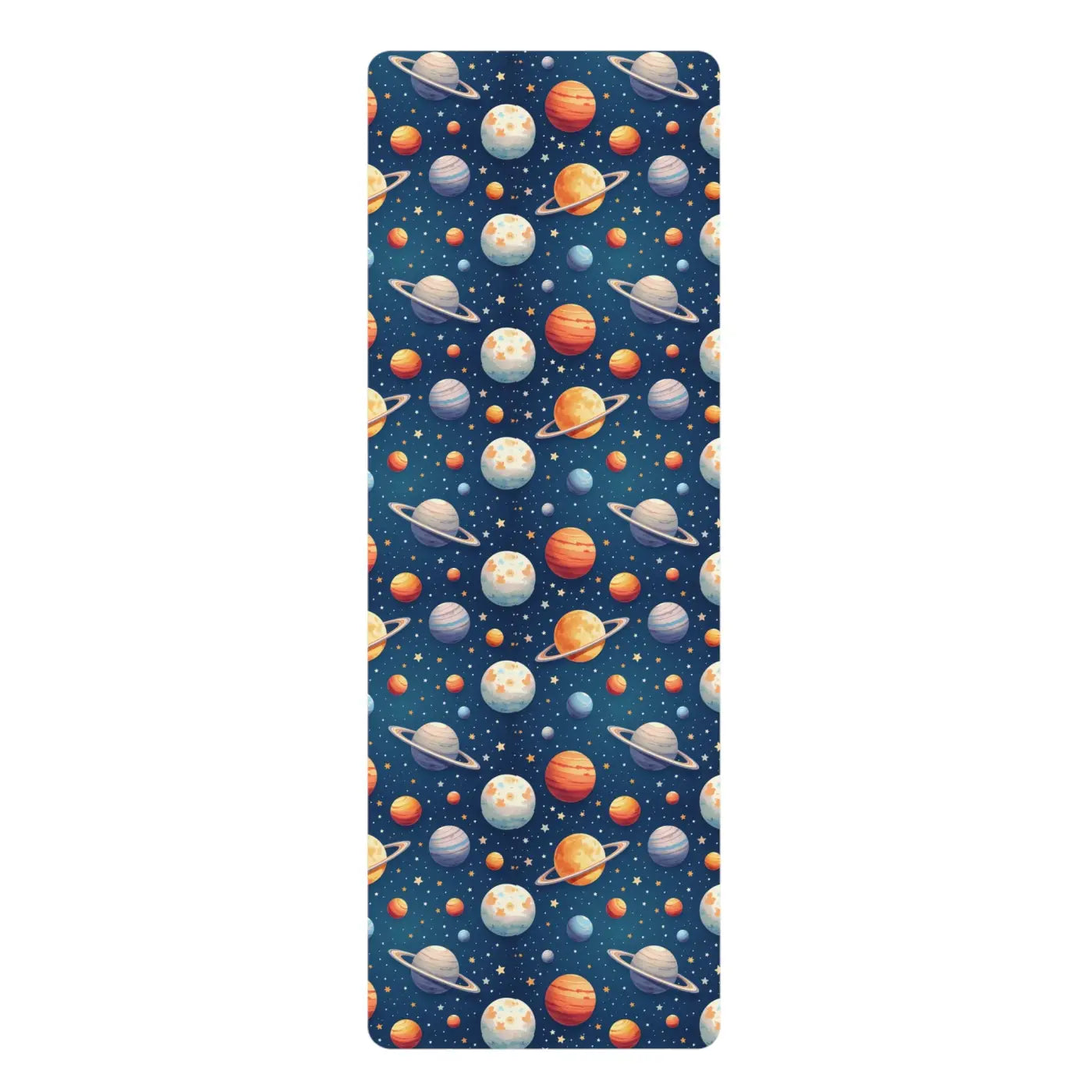 Cosmic Rubber Yoga Mat - Interstellar Workout Vibes - DipaliZ