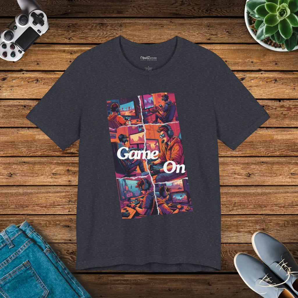 Game On Unisex Jersey Short Sleeve Tee - High-Quality Cotton - DipaliZ