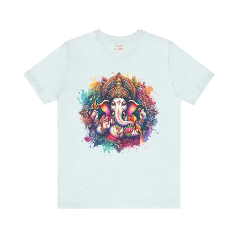 Ganpati Tee Short Sleeve - Spiritual Comfort Style - DipaliZ