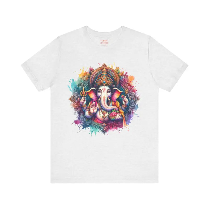 Ganpati Tee Short Sleeve - Spiritual Comfort Style - DipaliZ