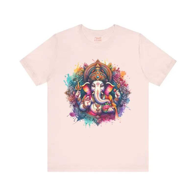 Ganpati Tee Short Sleeve - Spiritual Comfort Style - DipaliZ