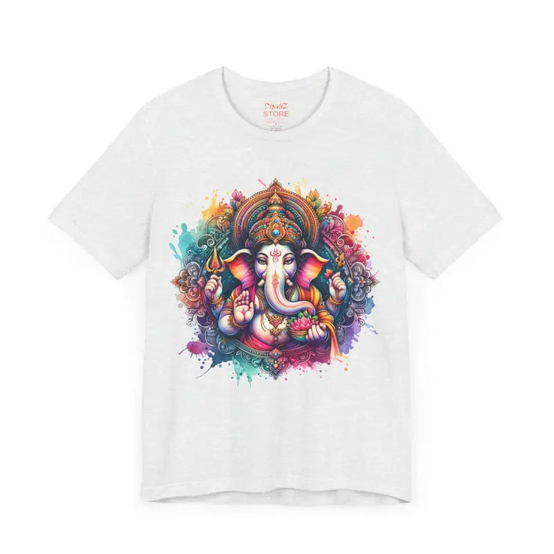 Ganpati Tee Short Sleeve - Spiritual Comfort Style - DipaliZ