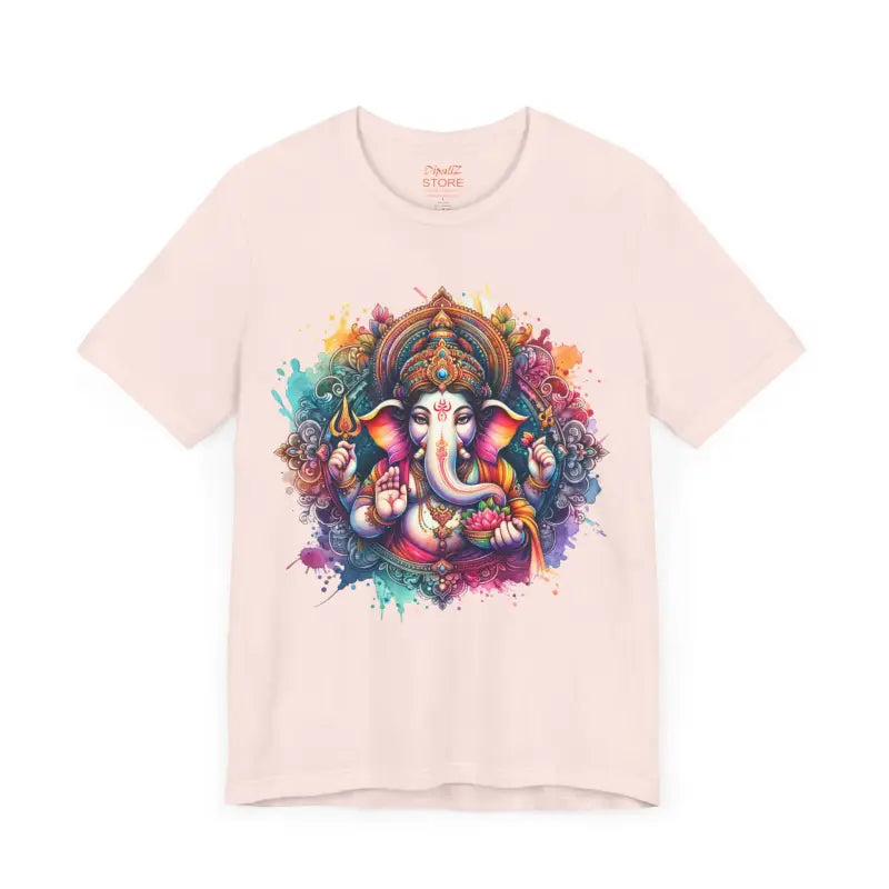 Ganpati Tee Short Sleeve - Spiritual Comfort Style - DipaliZ