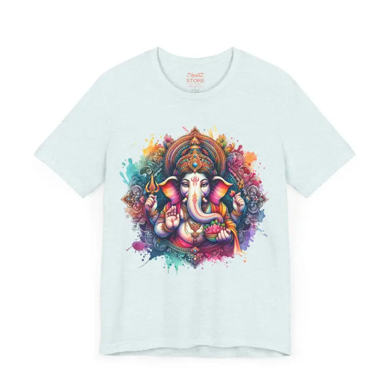 Ganpati Tee Short Sleeve - Spiritual Comfort Style - DipaliZ