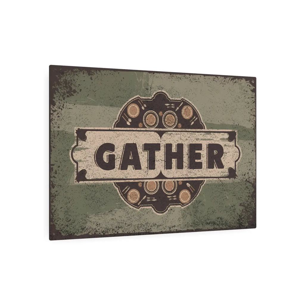 Vintage Metal Signs - 3mm White Aluminum Matte Finish - DipaliZ