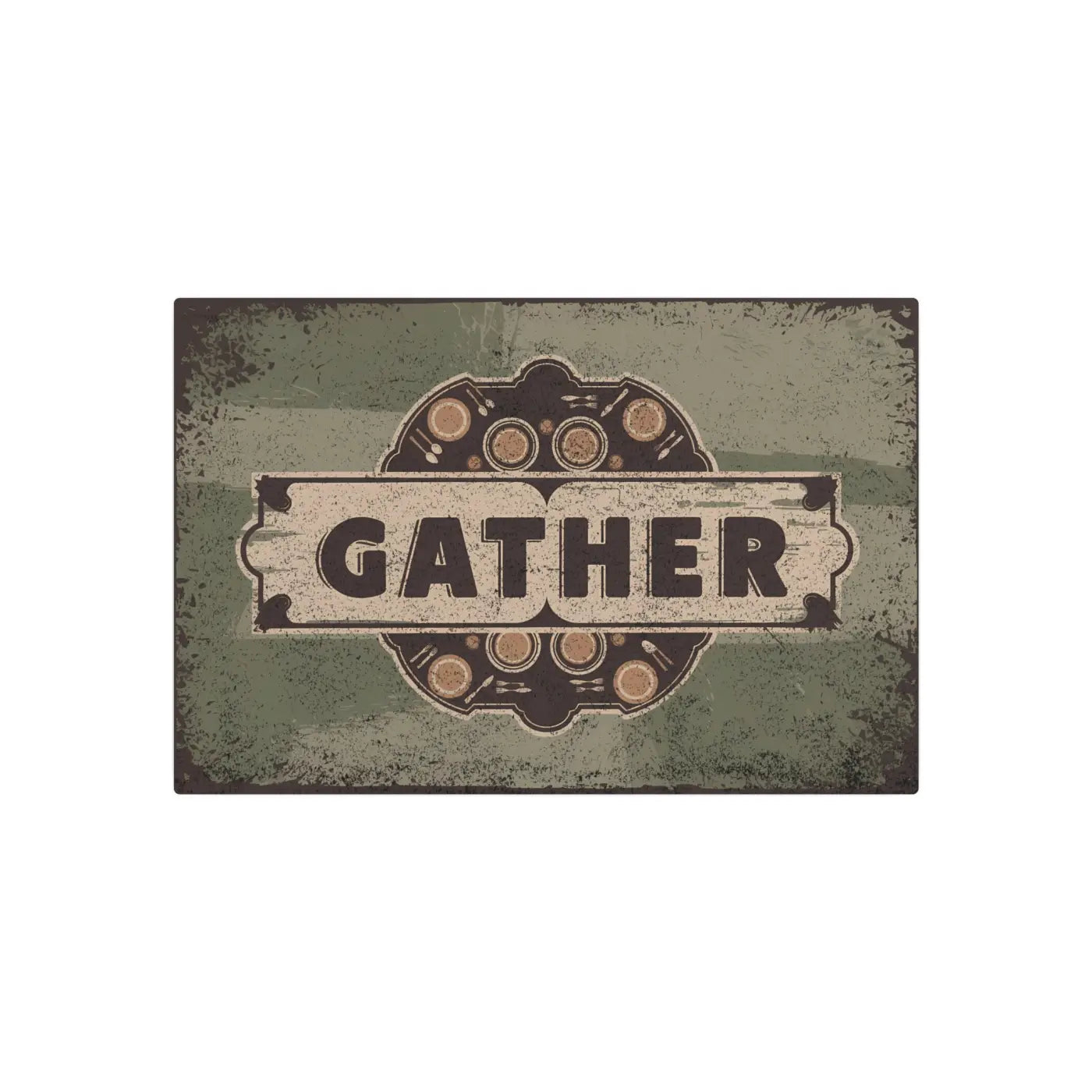Vintage Metal Signs - 3mm White Aluminum Matte Finish - DipaliZ