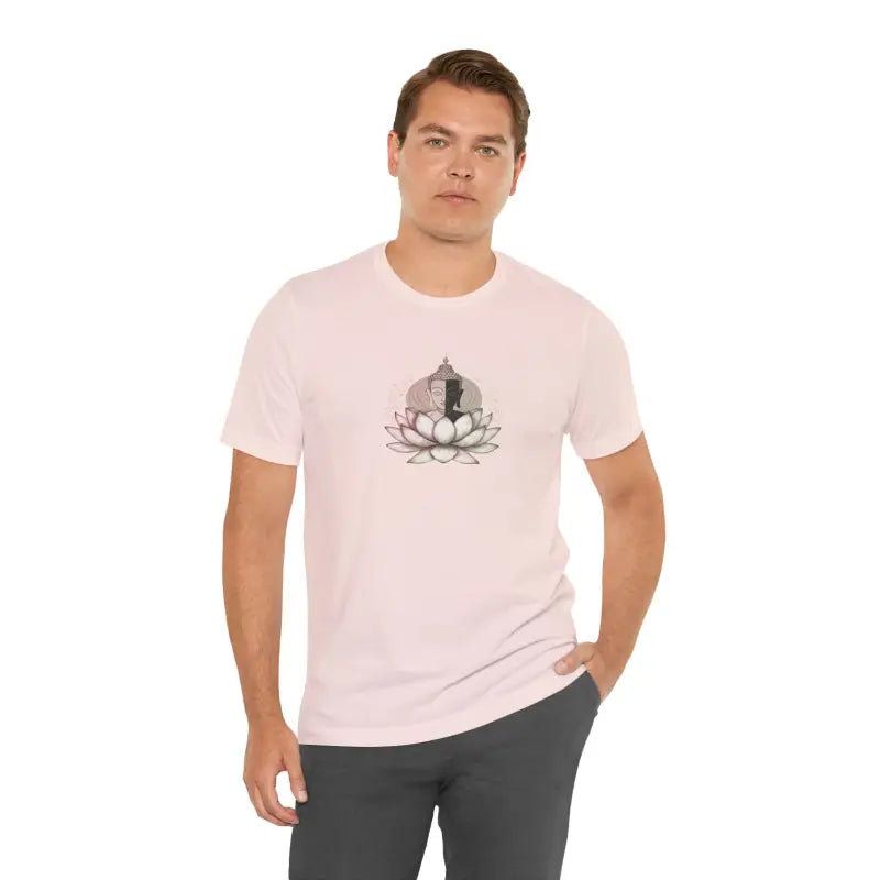 Buddha Lotus Unisex Tee - Soft Cotton Jersey Short Sleeve - DipaliZ