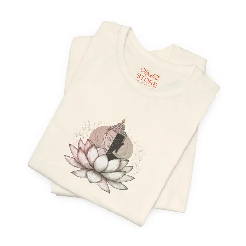 Buddha Lotus Unisex Tee - Soft Cotton Jersey Short Sleeve - DipaliZ