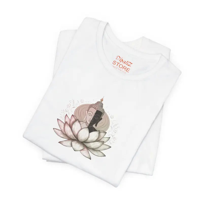 Buddha Lotus Unisex Tee - Soft Cotton Jersey Short Sleeve - DipaliZ