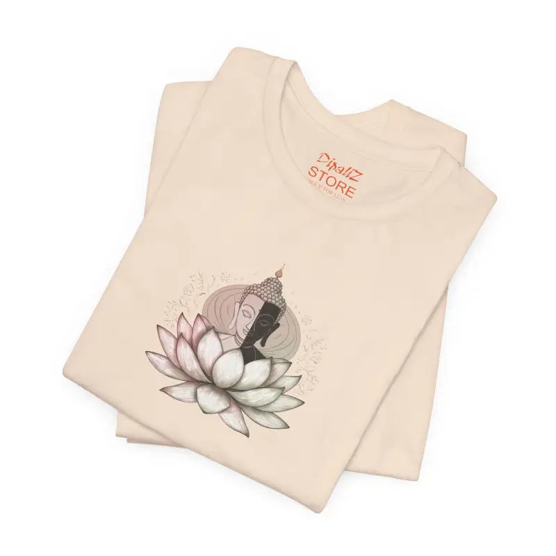 Buddha Lotus Unisex Tee - Soft Cotton Jersey Short Sleeve - DipaliZ