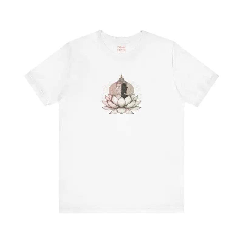 Buddha Lotus Unisex Tee - Soft Cotton Jersey Short Sleeve - DipaliZ