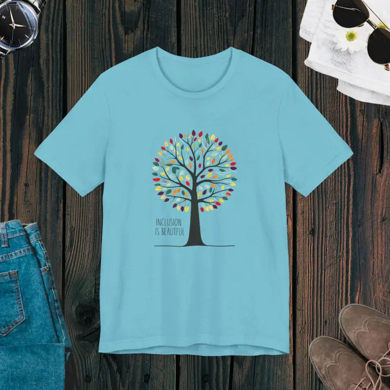 Unisex Jersey Tee - Inclusion Is Beautiful Design - DipaliZ