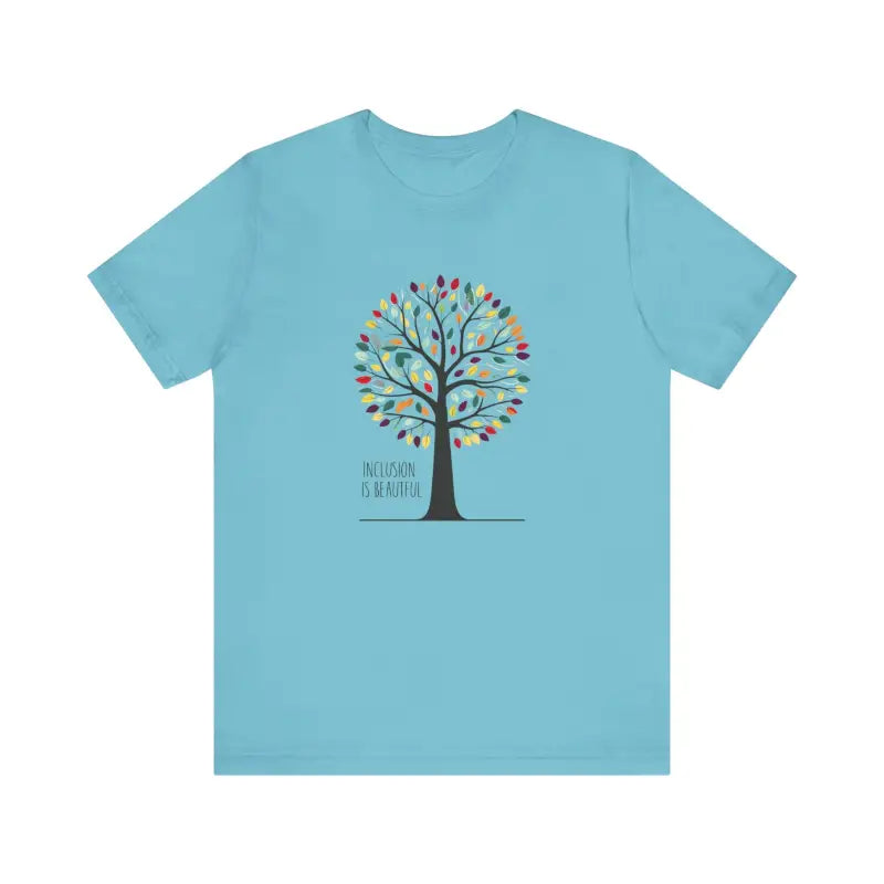 Unisex Jersey Tee - Inclusion Is Beautiful Design - DipaliZ