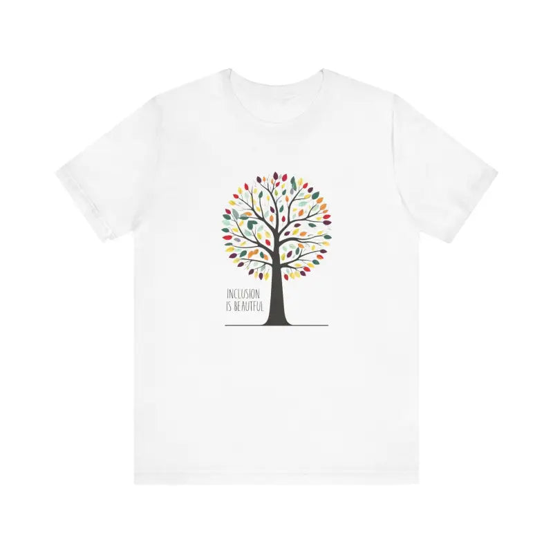 Unisex Jersey Tee - Inclusion Is Beautiful Design - DipaliZ