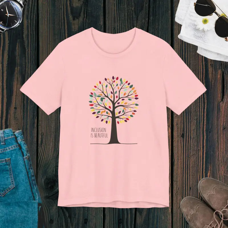 Unisex Jersey Tee - Inclusion Is Beautiful Design - DipaliZ