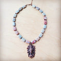 Genuine AquaTerra Necklace w Copper Indian Pendant
