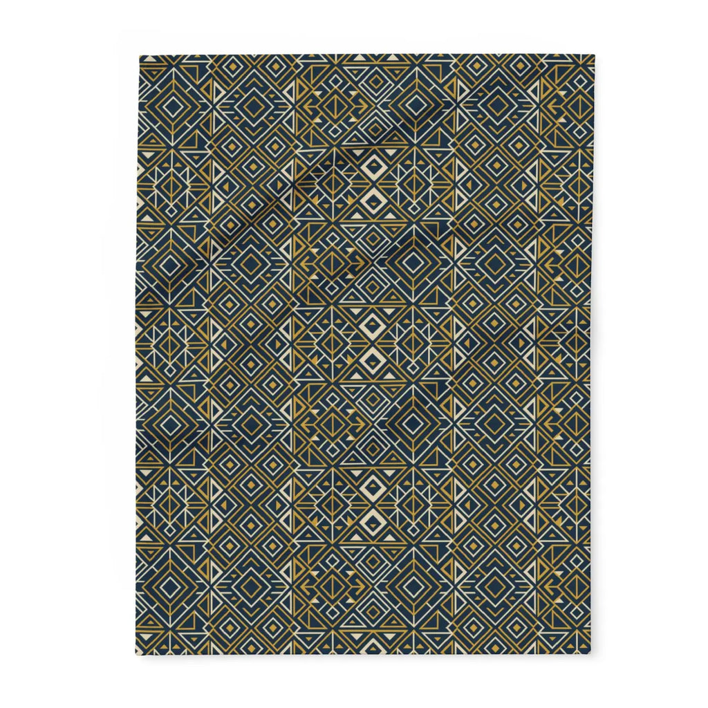 Boho Geometric Arctic Fleece Blanket - Ultra Soft - DipaliZ