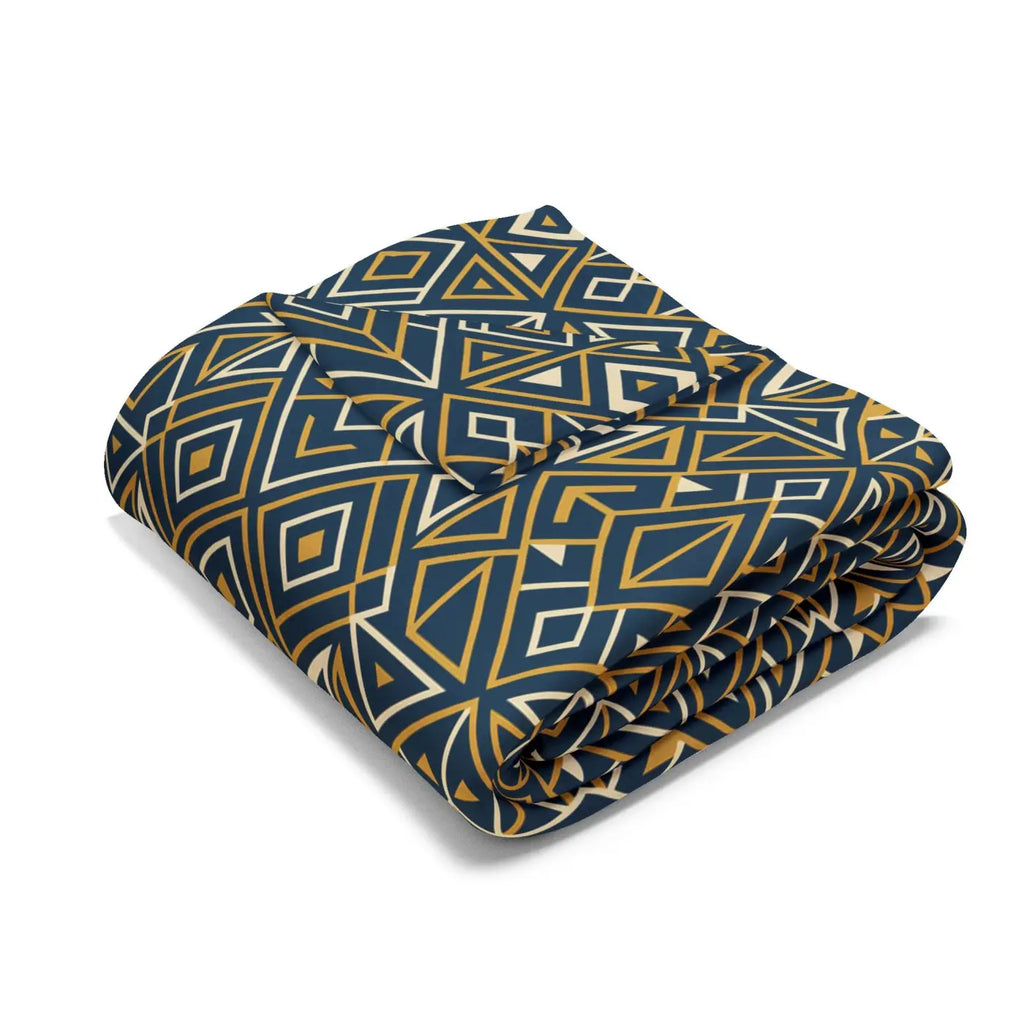 Boho Geometric Arctic Fleece Blanket - Ultra Soft - DipaliZ